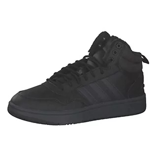 Trampki męskie - adidas Hoops 3.0 Mid WTR, męskie trampki, Core Black Carbon Ftwr White, 37.5 EU - grafika 1