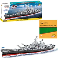 Klocki - Cobi 4836 Okręt lowa-Class Battleship (4in1) - Executive Edition HC WW2 2685 El. + PŁYTKA - miniaturka - grafika 1