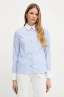 Koszule damskie - Morgan koszula CKARA damska kolor niebieski regular z kołnierzykiem klasycznym CKARA - miniaturka - grafika 1