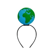 Dodatki do strojów karnawałowych - OPASKA ZIEMIA FILCOWA NIEBIESKO-ZIELONA - miniaturka - grafika 1