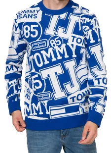 SWETER TOMMY JEANS LOGO PRINT r. M DM0DM05070 - Swetry męskie - miniaturka - grafika 1