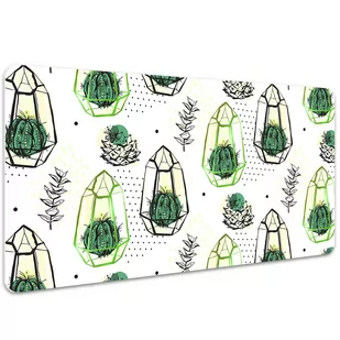 Duża podkładka na biurko Kaktusy w bryłach 100x50cm, Dywanomat - Podkładki na biurko Duża podkładka na biurko Kaktusy w bryłach 100x50cm, Dywanomat - Podkładki na biurko - miniaturka - grafika 1