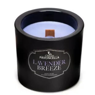Świeczka sojowa Lavender Breeze czarna 170g - Świece - miniaturka - grafika 1