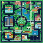 Maty edukacyjne - Mata Animacyjna MIASTO 100 cm - miniaturka - grafika 1