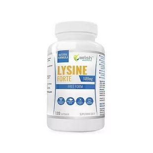 Wish Lysine Forte 500mg 60caps - Witaminy i minerały dla sportowców - miniaturka - grafika 1