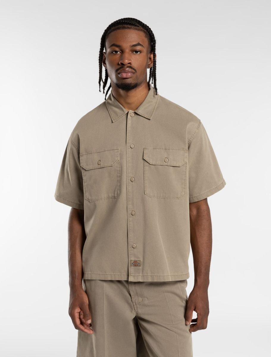 camicie uomo dickies unionville work shirt dk0a4z7q 0ds1 desert