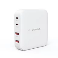 Ładowarki do telefonów - Choetech szybka ładowarka sieciowa GaN 100W 2x USB-A / 2x USB-C - miniaturka - grafika 1