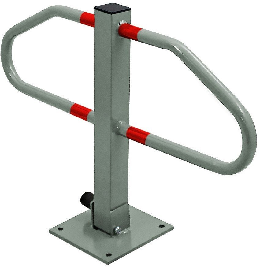 Składana Blokada parkingowa Barierka do podłoża BITUXX z zamkiem na klucz