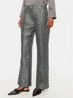 Spodnie damskie - Lola Casademunt by Maite Spodnie materiałowe MF2414002 41M Szary Regular Fit - miniaturka - grafika 1