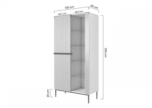 Witryna Nicole - kaszmir/ czarne nóżki - Witryny - miniaturka - grafika 3