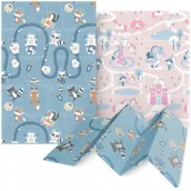 Maty edukacyjne - MATA EDUKACYJNA DLA NIEMOWLĄT PIANKOWA DWUSTRONNA DLA DZIECI XPE 180x120cm - miniaturka - grafika 1