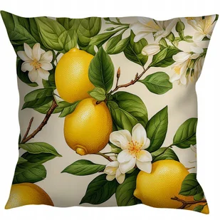 Poszewka Na Poduszkę Dekoracyjna 40X40 Jasiek Do Salonu Sypialni Cytryny - Poszewki na poduszki Poszewka Na Poduszkę Dekoracyjna 40X40 Jasiek Do Salonu Sypialni Cytryny - Poszewki na poduszki - miniaturka - grafika 1