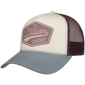Czapki i chusty sportowe męskie - Czapka Trucker 1865 American Heritage by Stetson, biało-niebieski, One Size - miniaturka - grafika 1