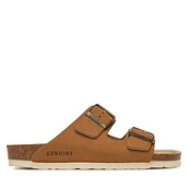 Klapki i japonki damskie - Klapki Genuins Hawaii Vegan G106258 Brązowy - miniaturka - grafika 1