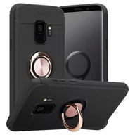 Etui i futerały do telefonów - Pokrowiec Do Samsung Galaxy S9 Etui w CZARNO - RÓŻOWE ZŁOTO TPU Silikon Obudowa Plecki Case Cover Ochronny Cadorabo - miniaturka - grafika 1