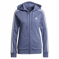 Bluzy damskie - Bluza damska adidas Essentials French fioletowa H07838 S - miniaturka - grafika 1