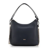 Torebki damskie - Damska torba – plecak ze skóry ekologicznej granatowa - miniaturka - grafika 1