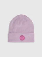 Czapki dla dzieci - 4F Czapka beanie dziewczęca - różowa Uniwersalny - miniaturka - grafika 1