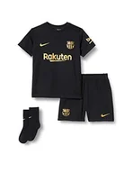 Piłka nożna - Nike Dziecięcy zestaw piłkarski FCB I NK BRT KIT AW, czarny/(metaliczny złoty) (pełny sponsor), 12-18 m - miniaturka - grafika 1