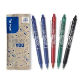 Długopisy - Zestaw 5x PILOT FRIXION BALL Clicker 0,7 4 kolory - miniaturka - grafika 1