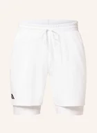 Spodenki damskie - Adidas Szorty Tenisowe 2 W 1 weiss - miniaturka - grafika 1