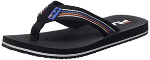 FILA Męskie klapki Ravello Slipper Flipflop, Black-Vallarta Blue, 42 EU - Klapki i japonki męskie - miniaturka - grafika 1