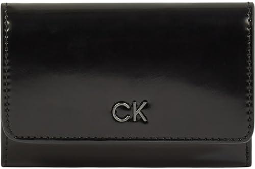 Calvin Klein Damski codzienny portfel SM Trifold W/Zip_Shiny K60K612425, czarny (Ck Black), jeden rozmiar, Czarny (Ck Black), Rozmiar Uniwersalny
