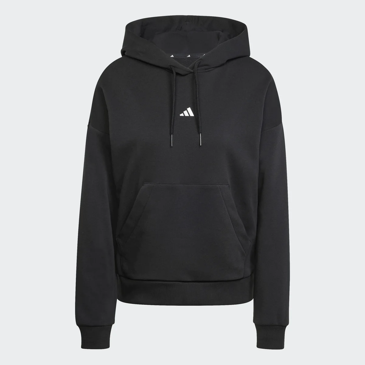 Bluza Z Kapturem Przez Głowę Adidas Damska Bawełniana CzarnaJN1861 r. XS