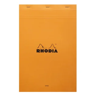 Blok Rhodia N°19 A4+ 21x31,8 cm, linie, pomarańczowy - Notesy i bloczki - miniaturka - grafika 1