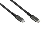 Kable USB - GoodConnections Kabel połączeniowy USB-C 2.0 (ST-ST) 2m kurtka tekstylna 240W antracyt - miniaturka - grafika 1