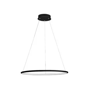 Milagro LAMPA wisząca ORION 507 okrągła OPRAWA zwis LED 22W pierścień ring czarny 507 - Lampy sufitowe - miniaturka - grafika 1