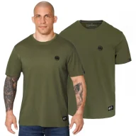 Odzież taktyczna i umundurowanie - PITBULL Koszulka Middle Weight 170 Basic Small Logo '25 - Oliwkowa - miniaturka - grafika 1