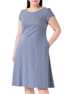 Sukienki - Vera Mont Vera Mont Sukienka damska 4700/4075, ciemnoniebieska/biała, 48, ciemnoniebieski/biały, 48 - miniaturka - grafika 1