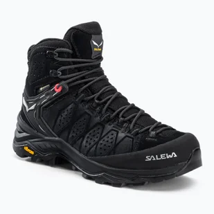 Buty trekkingowe damskie Salewa Alp Trainer 2 Mid GTX czarne 00-0000061383 - Buty trekkingowe damskie - miniaturka - grafika 1