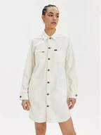 Sukienki - Lee Sukienka jeansowa Unionall 112349527 Écru Regular Fit - miniaturka - grafika 1