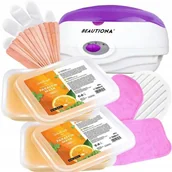Depilacja - Zestaw Parafiniarka 200 W + 1000 ml parafiny Orange - miniaturka - grafika 1