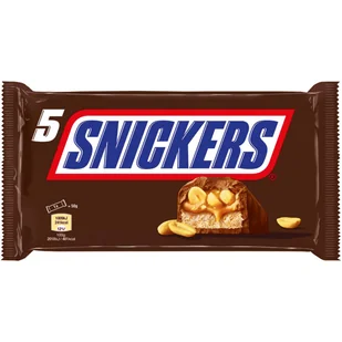 Baton Snickers Multipaczka 5 Sztuk z Niemiec - Przekąski dla dzieci - miniaturka - grafika 1
