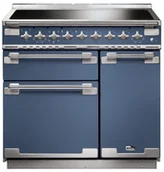 Kuchenki elektryczne - Kuchnia z płytą indukcyjną FALCON Elise 90 Niebieski Stone szczotkowany nikiel - miniaturka - grafika 1