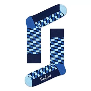 Happy Socks Filled Optic, kolorowe i zabawne, Skarpety dla kobiet i mężczyzn, Niebieski (36-40) - Skarpetki damskie - miniaturka - grafika 1
