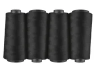 Pasmanteria - crelando® Nici do szycia overlock, 2500 m, 4 szt. (Czarny) - miniaturka - grafika 1