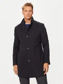 Płaszcze męskie - Bugatti Płaszcz zimowy 626328-69040 Granatowy Regular Fit - miniaturka - grafika 1