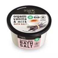 Kosmetyki do kąpieli - Organic Shop Sól do kąpieli Organic Vanilla & Milk- Waniliowe mleko 250ml OSHOP-2691 - miniaturka - grafika 1