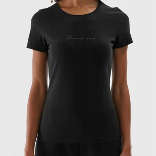 Koszulka Damska 4F T-shirt sportowy Czarna Bluzka slim fit dopasowana S - Bluzki damskie - miniaturka - grafika 1