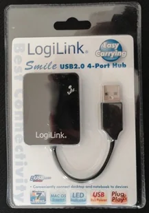 LogiLink HUB USB 2.0 4 Smile - czarny UA0139 - Huby USB - miniaturka - grafika 2