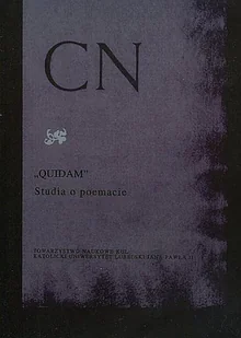 Quidam. Studia o poemacie - Kulturoznawstwo i antropologia - miniaturka - grafika 1
