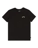 Koszulki i topy damskie - Billabong Top z dzianiny z krótkim rękawem Arch Crew SS Kids Black M - miniaturka - grafika 1