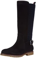 Kozaki damskie - Tommy Hilfiger ANNA 6B dziewczęce kozaki z długim dekoltem, niebieski - Blau Midnight Grey Blue 403-32 EU - miniaturka - grafika 1