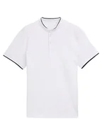 Koszulki męskie - Tom Tailor Koszulka polo w kolorze białym - miniaturka - grafika 1
