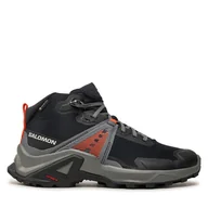 Buty trekkingowe dziecięce - Trekkingi Salomon X Raise Mid Gore-Tex L47458000 Czarny - miniaturka - grafika 1