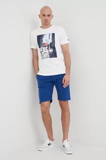 Koszulki męskie - Pepe Jeans t-shirt bawełniany ALISTER kolor biały z nadrukiem - grafika 1